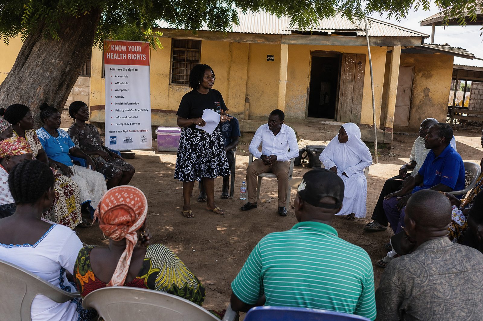 Know Your Health Rights community session in Ghana